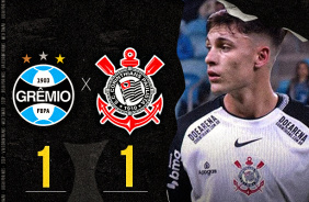 Gr�mio 1x1 Corinthians: ao vivo e com imagens da zona mista e coletiva | Brasileir�o 2025