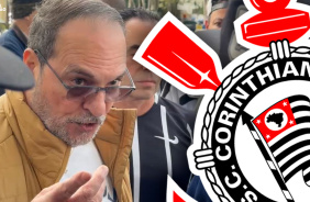 VDEO: Romeu Tuma JR fala com manifestantes sobre reformas do estatuto e outros problemas do Corinthians