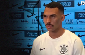 Matheuzinho comenta sobre atual momento do Corinthians e volta de linha defensiva