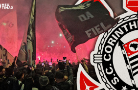 Veja a recep��o da Fiel com o �nibus do Corinthians para o confronto com Palmeiras na Copa do Brasil