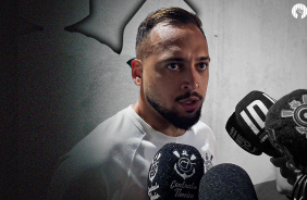 Maycon comenta gol e boa atua��o em campo, aproxima��o com a base e reclama de jogar no sint�tico