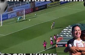 Gabi Zanotti abre o placar de p�nalti contra o Independiente Dragonas pela Libertadores 2025