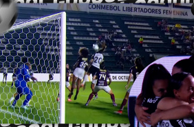 Mariza abre o placar para o Corinthians na semifinal da Conmebol Libertadores Feminina 2025