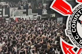Olha como a Fiel comemorou os gols do Corinthians contra o Vasco na quadra dos Gavi�es da Fiel