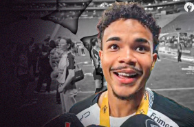 Kaio C�sar fala sobre sua estreia no Corinthians, cita festa linda da Fiel torcida e comenta t�tulo