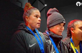 Tamires, Zanotti e Lel�: zona mista das Brabas ap�s o vice-campeonato na Copa das Campe�s FIFA 2026