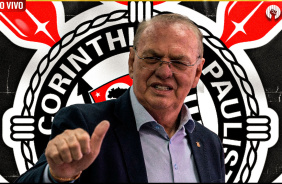 Presidente do Corinthians acompanha estreia da sele��o brasileira no est�dio