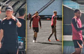 V�DEO: Andr� Luiz treinando e mais: veja como foi o treino do Corinthians na Neo Qu�mica Arena