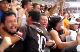 Gol do Corinthians contra o Palmeiras filmado da arquibancada