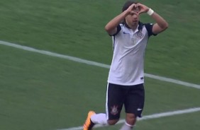 Romero abre o placar para o Corinthians contra o Linense