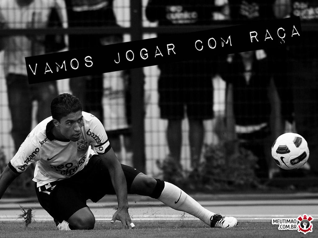 Fundo de tela do Corinthians: Vamos jogar com raça e com o coração