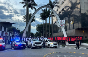 Sede do Corinthians durante ltima manifestao