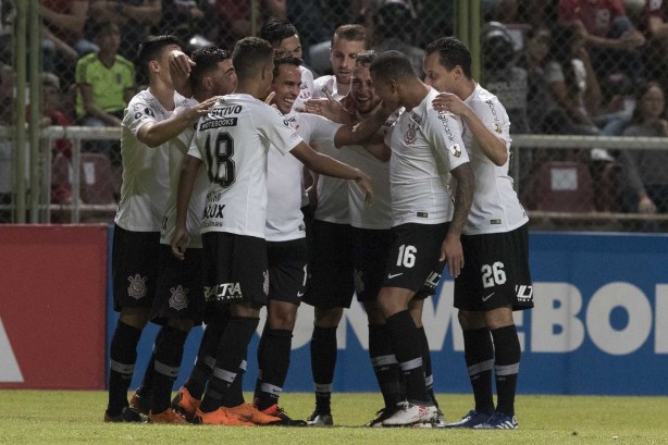 Elenco marcou sete gols contra o Deportivo Lara, pela Libertadores, na Venezuela