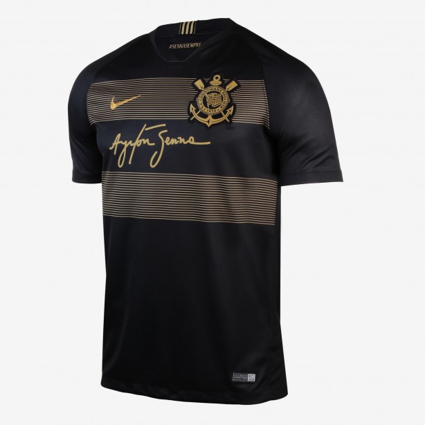 Nova camisa do Corinthians em homenagem a Senna