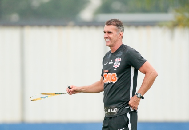 Vagner Mancini durante ltimo treino do Corinthians para jogo contra o Fluminense
