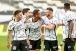 Jogadores comemorando gol de Renato Augusto, contra o Cear�, mas sem torcida na arquibancada