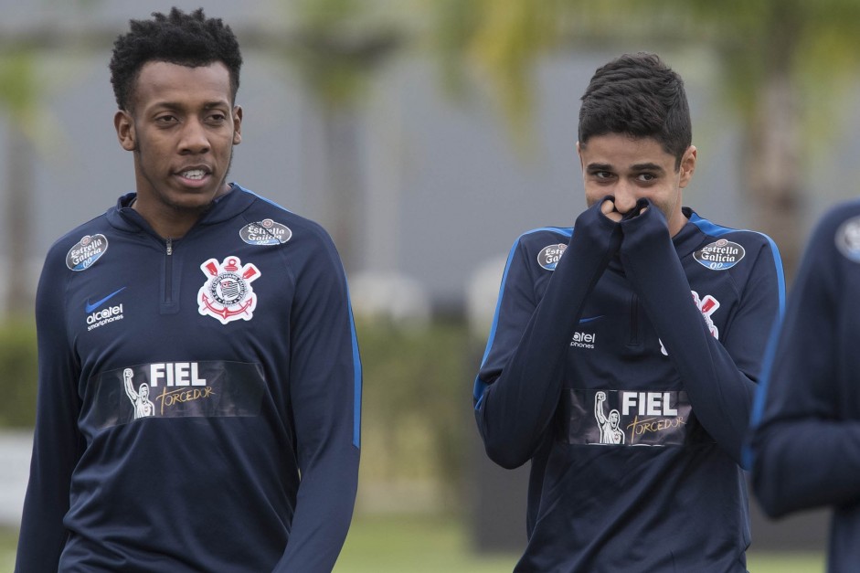 Mois�s durante treino preparat�rio para a final contra a Ponte