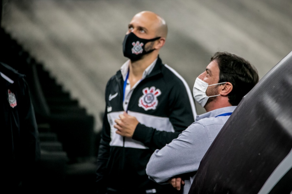 Alessandro Nunes e Duilio Monteiro na Neo Qu�mica Arena para o jogo entre Corinthians e Huancayo