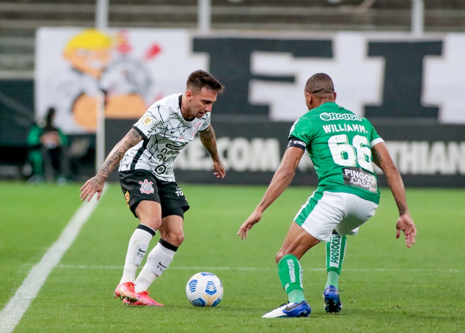 Gustavo Silva na partida entre Corinthians e Juventude, na Neo Qu�mica Arena